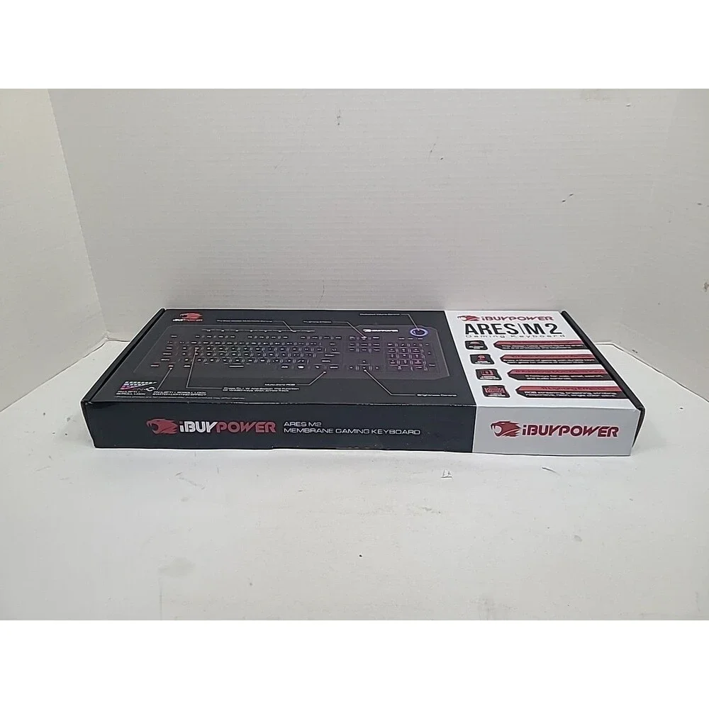 Gaming Keyboard iBuyPower Ares M2 RGB Backlit with 11 Effects NIB
